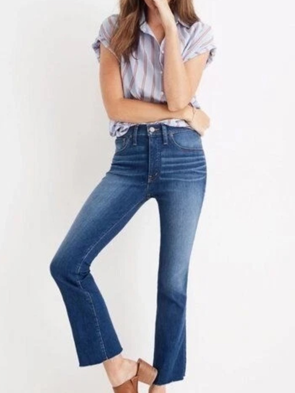 NWT: Madewell Cali Demi-Boot Jeans in Blue Wash